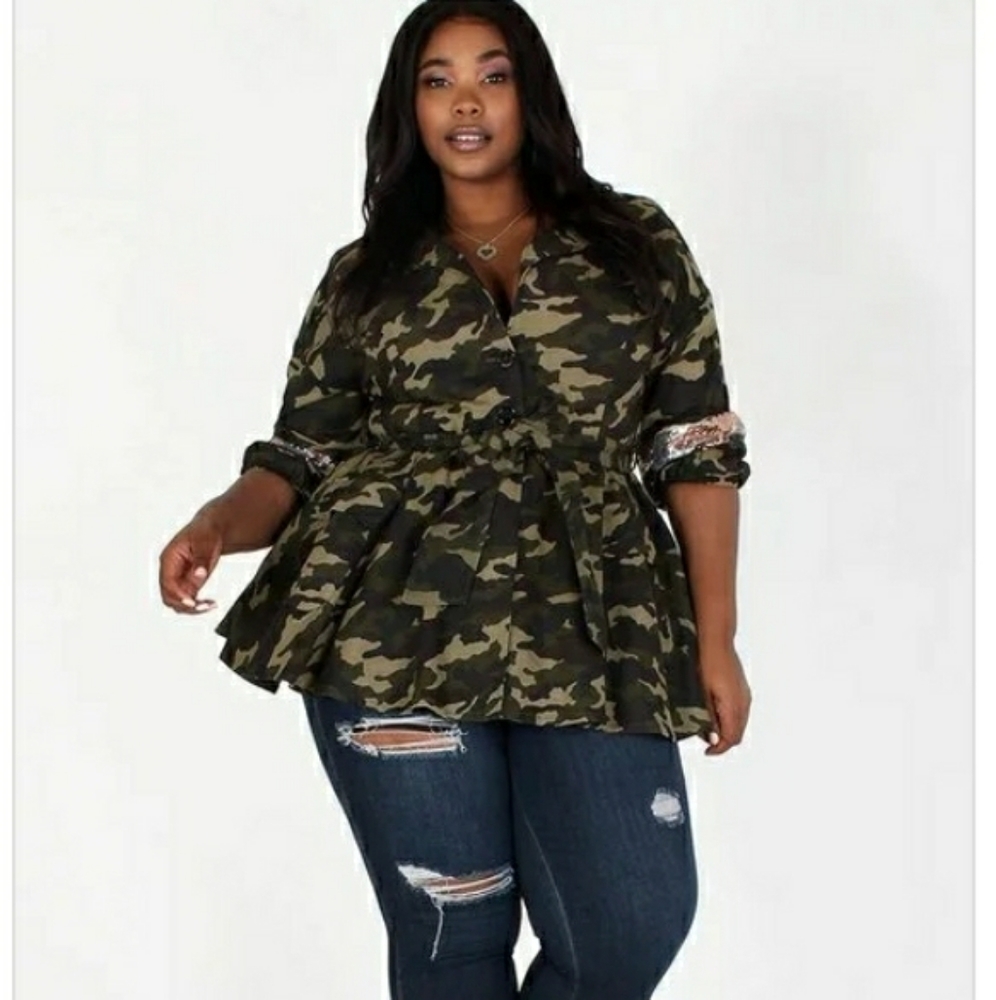 Camo Trench Coat